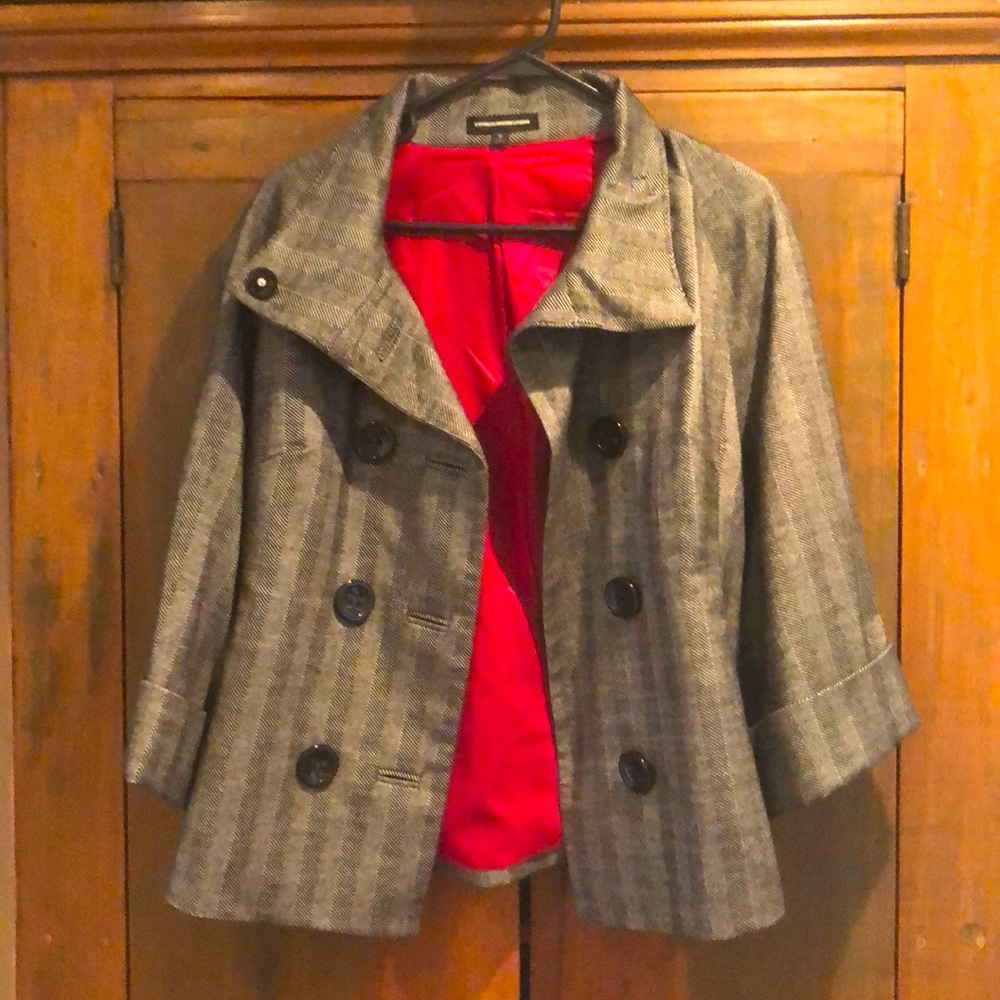 Express Tweed Blazer, Ruby Lining. - image 1